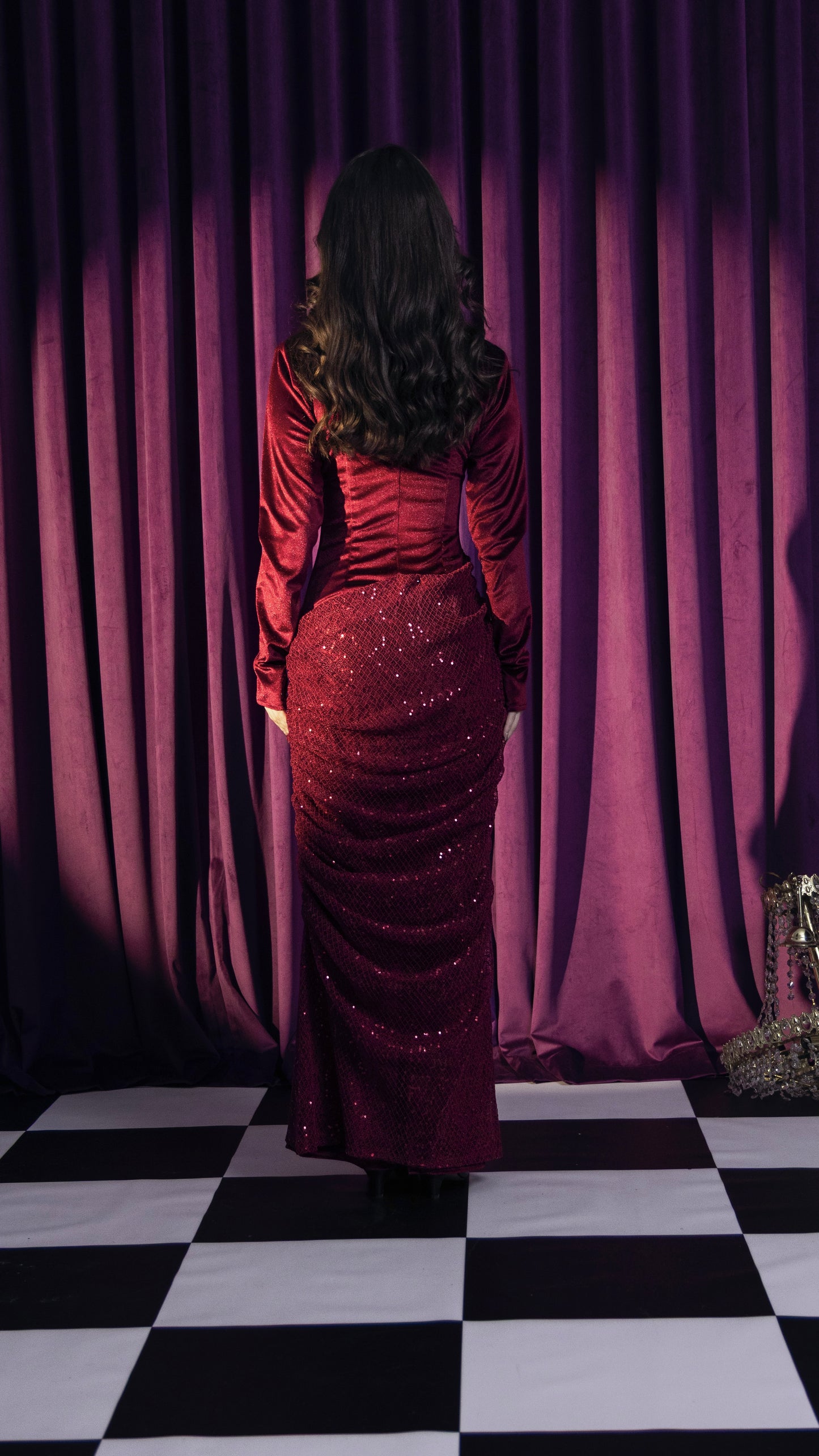 Midnight Veil (Maroon)